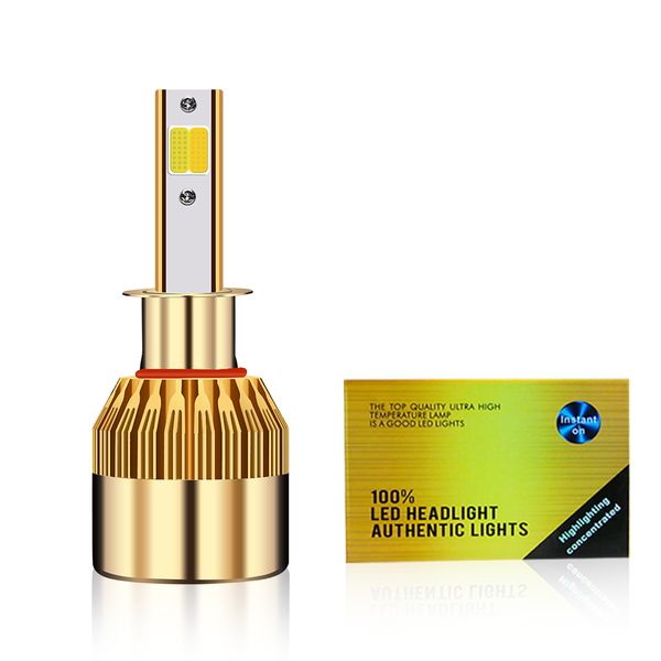 

car led lights led car headlights golden 72w 7600lm cob auto headlamp bulbs h1 h3 h4 h7 h11 880 9004 9005 9006 9007 goldcar styling lights