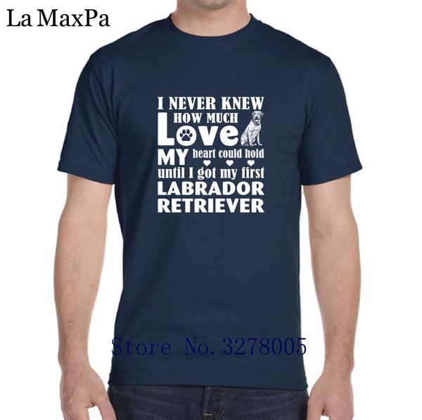 

la maxza creative tshirt man fashion labrador retriever men t shirt 100% cotton camiseta shirt plus size 3xl quality
