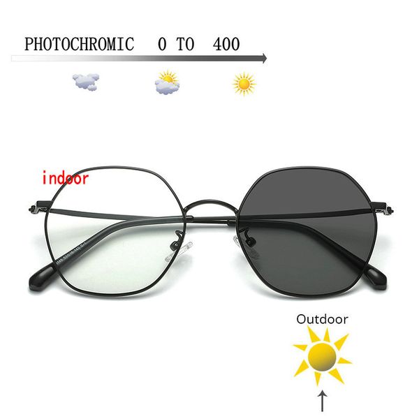 

transition sunglasses pchromic myopia eyeglasses finished myopia glasses for men computer optical glasses frame fml, Silver