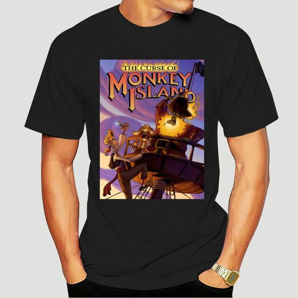 

tshirt short sleeve monkey island 3 t shirt o neck wo t-shirt-0374d