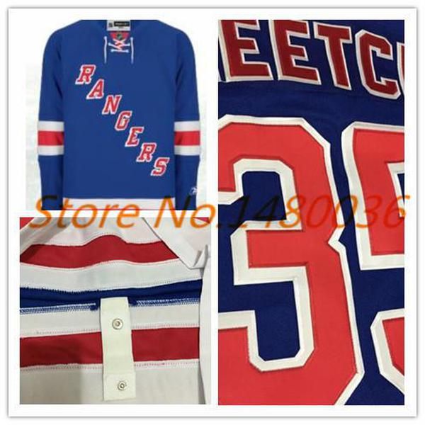 

mens new york rangers jersey #35 brian leetch jersey blue ice hockey jersey customize any name any number, Black;red