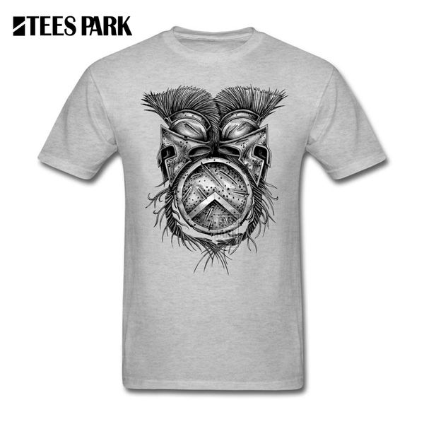 

hot t-shirt плюс размер spartan каски и щит homem organnic хлопка с коротким рукавом tee большой скидкой мужские новизна футболках