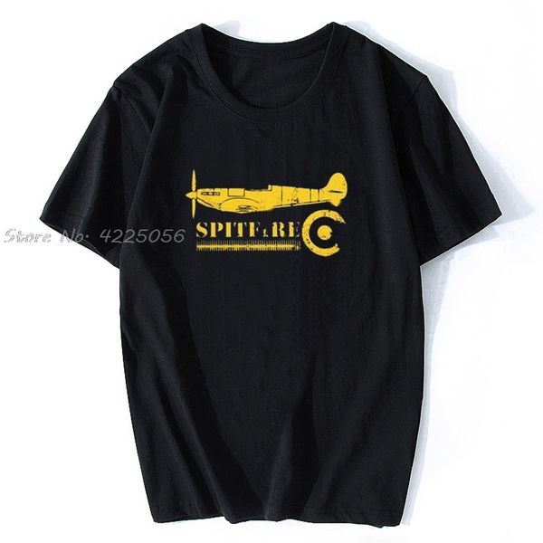 

men ww2 battle of britain fighter raf spitfire t shirt plane war pilot aircraft airplane cotton short sleeve tee printed t-shirt