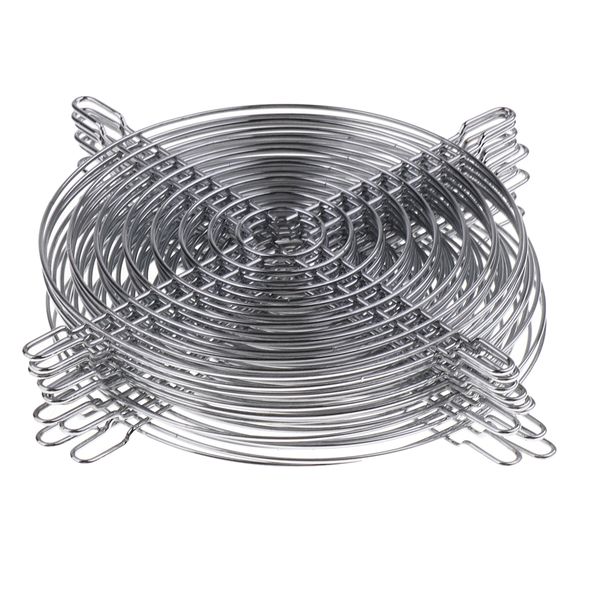 

new silver fan guard protector finger grill chrome for computer cooling