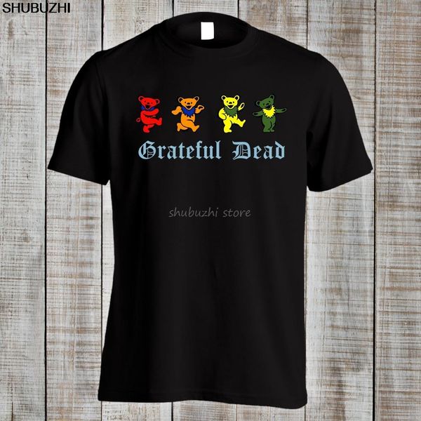 

grateful dead psychedelic rock woodstock music funny dancing bears t shirt tee cotton humor men crewneck tee shirts sbz1365