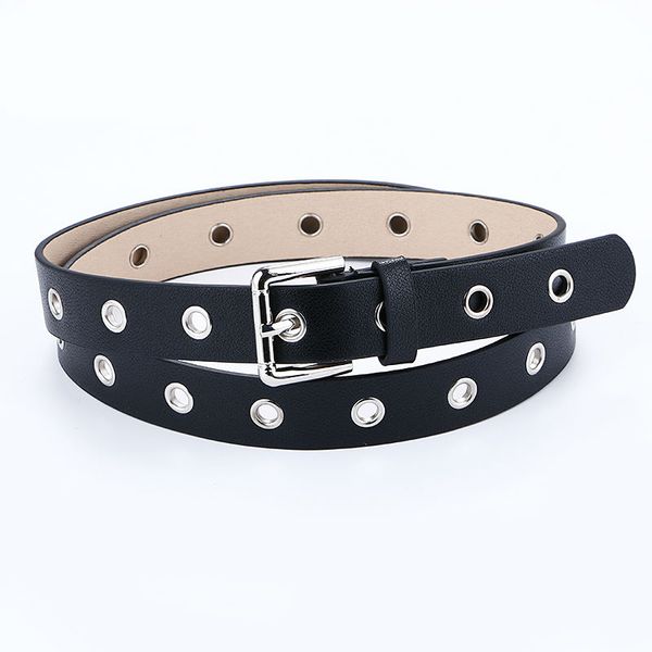 

belts women's belt strap est design fashionable style fashion leather for women casual wild jeans silver pin buckle gifts, Black;brown