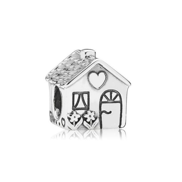 

new 100% 925 sterling silver 1:1 authentic 791267 family home silver charm charm bracelet original women jewelry, Black