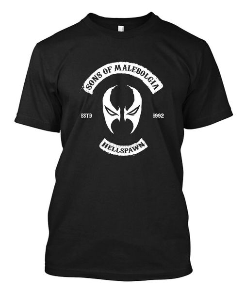

spawn shirt sons of malebolgia todd mcfarlane - custom mens black t-shirt tee