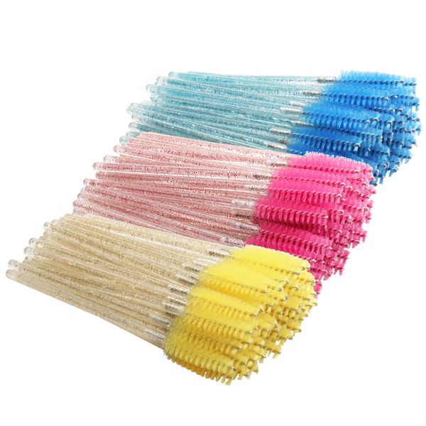 

makeup brushes 100pcs shiny disposable mascara wands lash brush eyelashes comb eyelash
