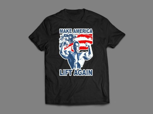 

arnold schwarzenegger **make america lift again** weights t-shirt *many options* mens 2019 summer short sleeves funny tee sh
