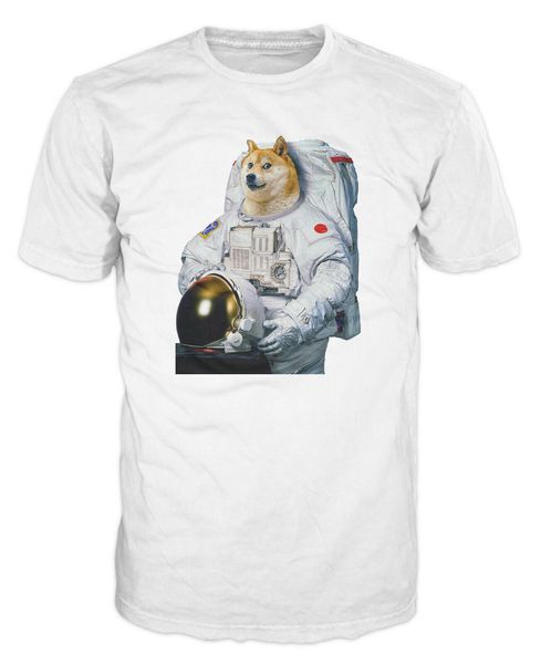 

doge dog astronaut laika the soviet russian space funny meme t-shirt