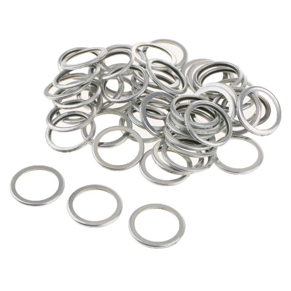 

50pcs engine oil drain plug washers gaskets rings ring size: 25mm open size: 20mm