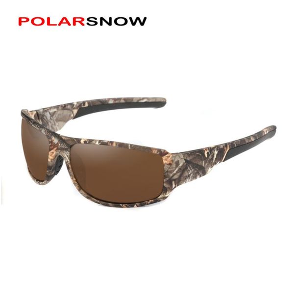

polarsnow 2020 new camo frame polarized sunglasses goggle men women sun glasses uv400 eyewear oculos masculino, White;black
