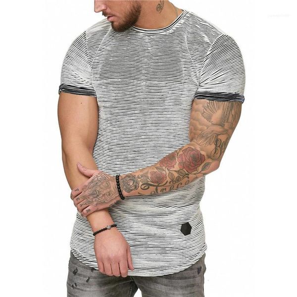

mens конструктора tshirts моды с коротким рукавом полосатой тройники пуловер щитовые crew neck mens summer tops casual тонкий, White;black