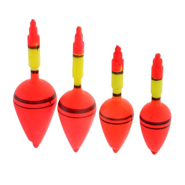

4pcs plastic floats bobbers luminous float sea rock fishing