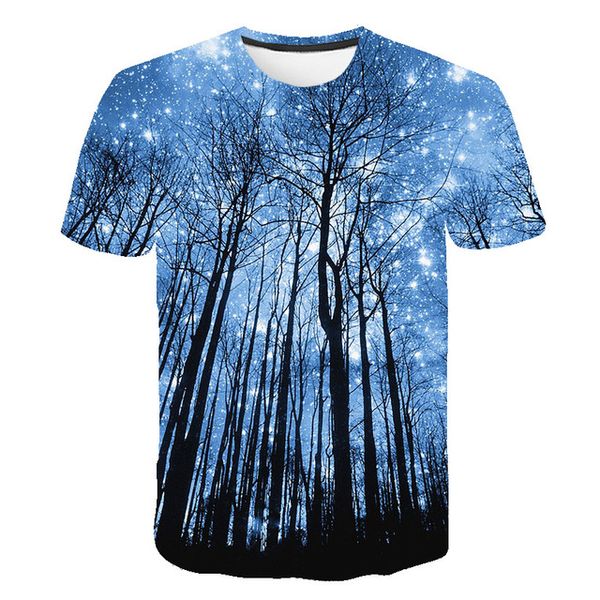 

magic stars galaxy male 3d print shirts graphic anime humor men clothing