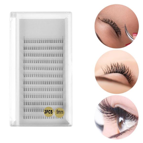 

12 lines premade volume fans lashes 3d mink false eyelashes semi permanent eyelash handmade c curl eyelash extensions tool