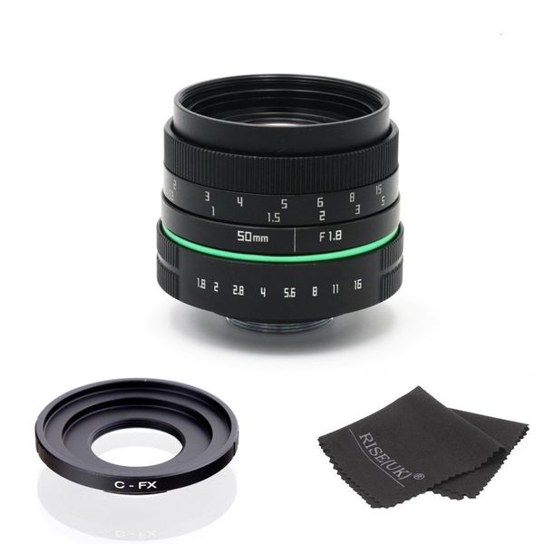 

50mm f/1.8 c mount cctv camera lens aps-c sensor for fujifilm fx x-m1 x-t1 x-e2 xa1