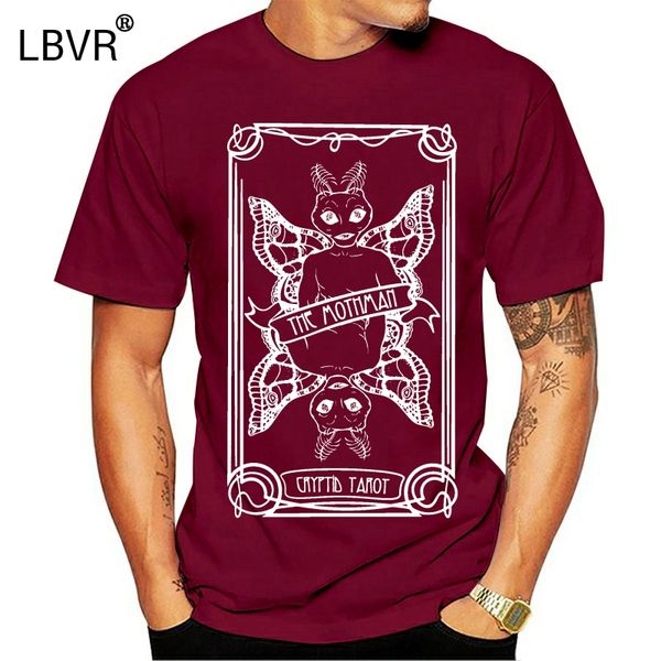 

cryptid серии таро tshirt mothman футболка мужчины уникальные летняя одежда студенты tshirt фанки черный топы хлопок тис холодный