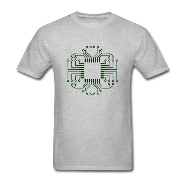 

electric circuit board processor t shirt short sleeve custom shirts popular couples big size cotton crewneck men's clothes