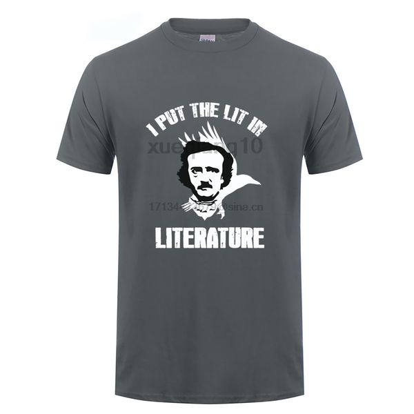 

i put the lit in literature poe poet funny t-shirt