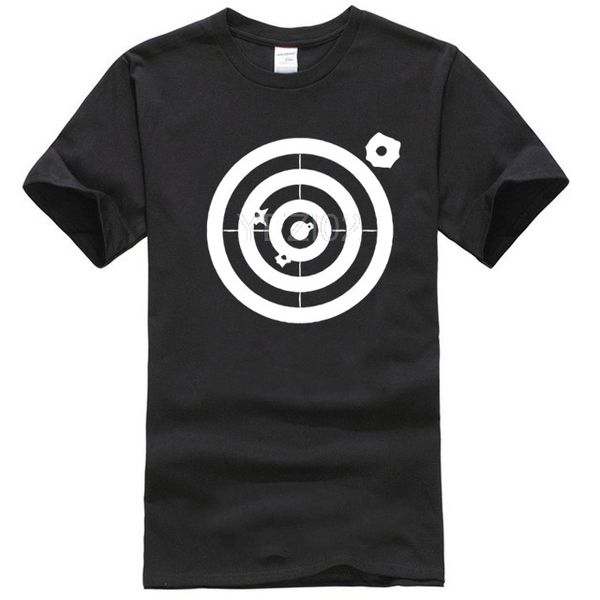 

herren t-рубашка мит aufdruck. футболка мит zielscheibe друк