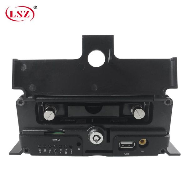 

kits lsz factory direct remote monitoring 4g gps wifi mdvr support docking two-way intercom audio and video 8-channel hard disk host, Black;white