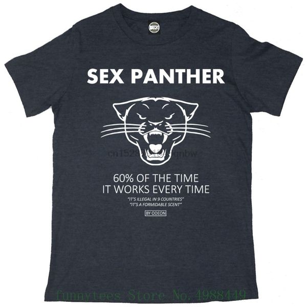

anchorman movie will ferrell panther mens ron burgundy fun printed t shirt design loose tee shirt