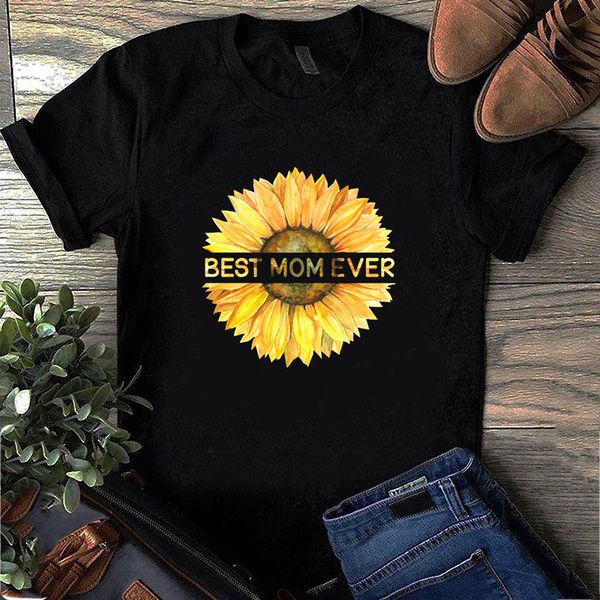 

woman t shirts 2020 mom ever sunflower print tee female 90s harajuku graphic tees women ulzzang tee shirt femme