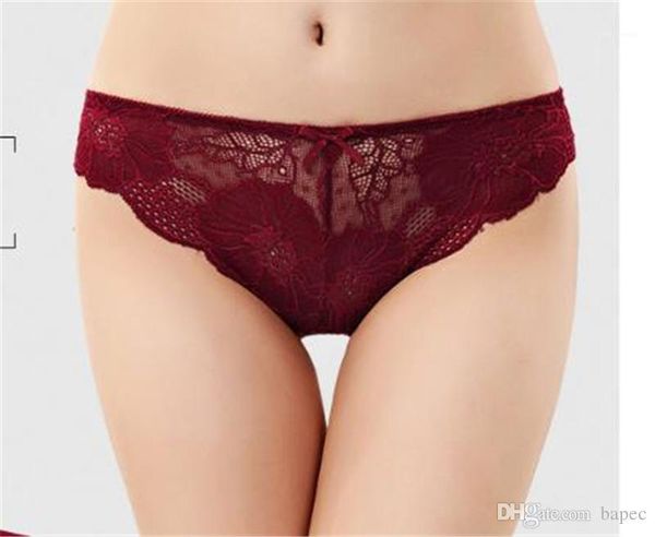 

waistlace floral pure color comfortable underwears women luxury designer panties briefs low, Black;pink