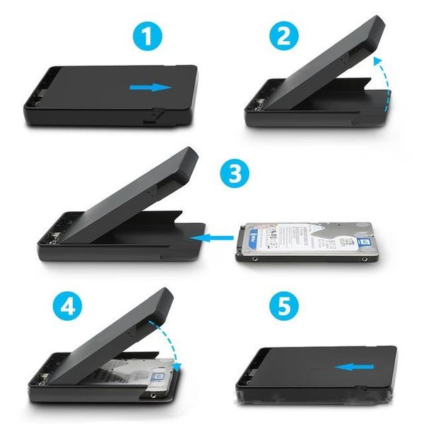 

computer & office rocketek hdd case 2.5 inch sata to usb 3.0 ssd adapter hard disk drive box external hdd enclosure for