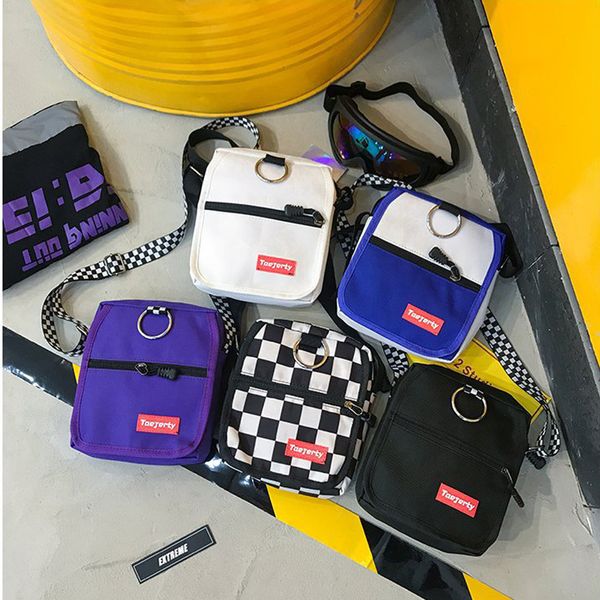

phander fashion canvas bags shoulder bags women handbags female students school outdoor pouch casual messenger plaid