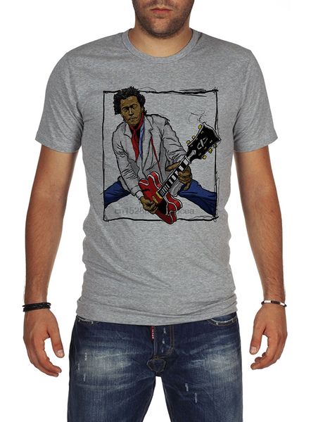 

short sleeves cotton fashion t shirt palalula men chuck berry tribute t-shirt