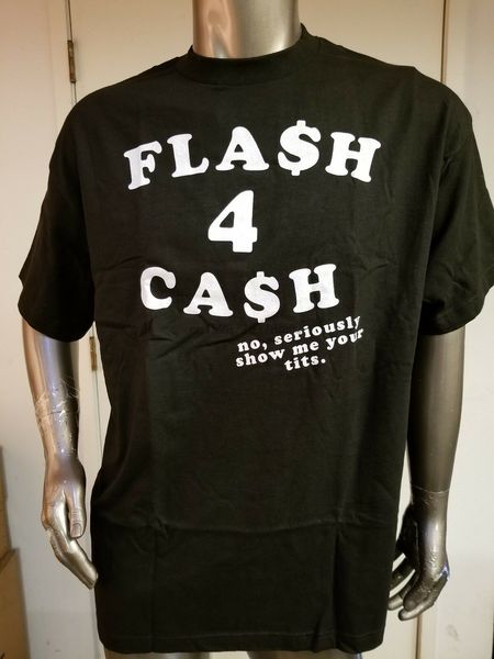 

new mens hustler t-shirt. flash for cash. o-neck sunlight men t-shirt tee