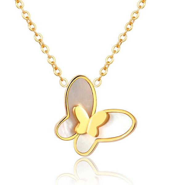 

cute butterfly pendant necklace for women cocktail party statement necklace steet style korean fashion jewelry gifts, Silver