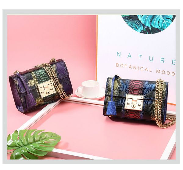 

fashion handbags female shouder bag woman sac crossbody bag rank new trend urban beauty elegant special serpentine retro