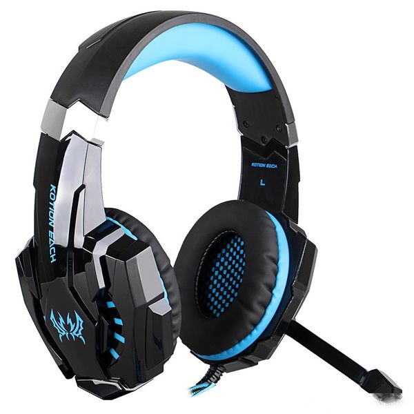 

kotion each g7500 gaming headphones casque pc gamer stereo game headset with mic led light for laptablet / ps4 gamepad