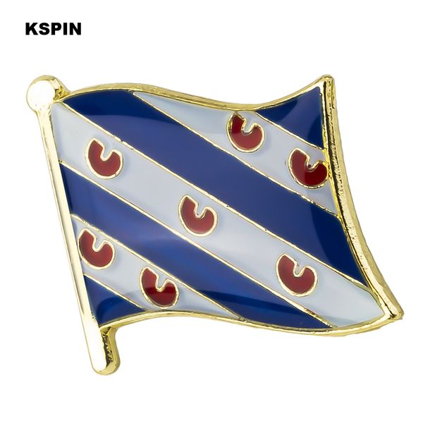 

friesland flag badge brooch natinal lapel pins flag lapel pins country badge xy0510, Gray