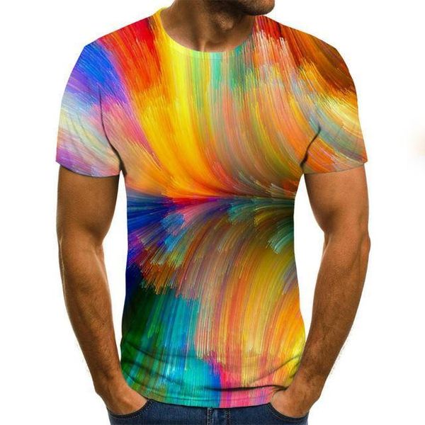 

summer men 's t -shirt short -sleeved o -neck men 's t -shirt colorful printing 3d t -shirt 3d print shirts comics aesthetic men c