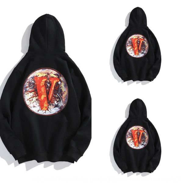 

autumn hoodie digitalsweater digitaland winter new fashion brand letter v flame week digital direct spray printing hoodie sweater 3ucwm 3ucw, Black