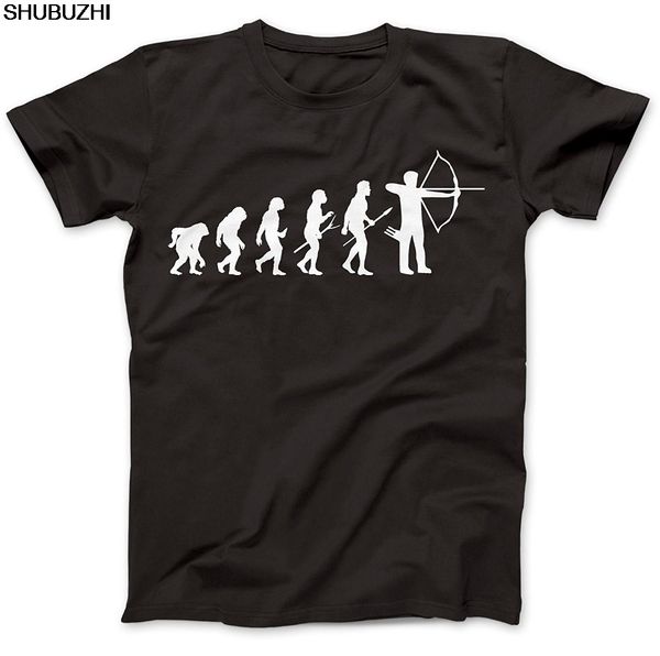 

t shirt fashion crew neck novelty archery evolution archer short sleeve mens tees