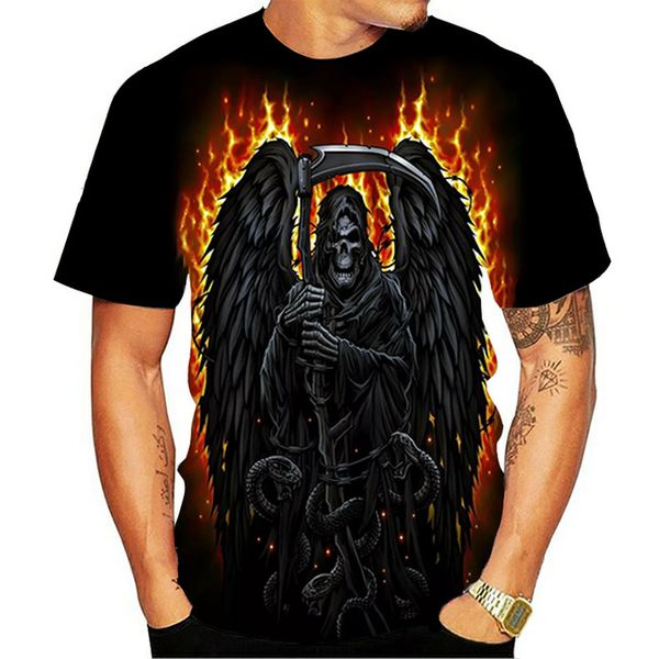 

horror skull compression punisher new clothing 3d print shirts funny hentai oversized men clothing