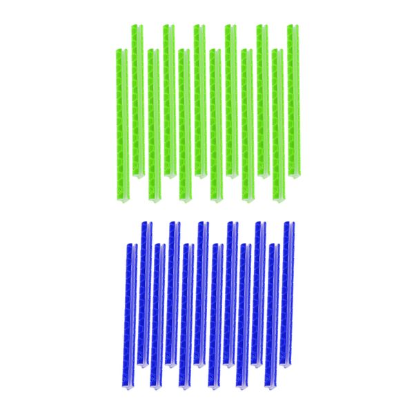 

24 pcs cycling wheel spoke reflector sticks reflective mount clip tube warning strip green blue