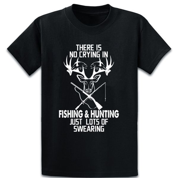 

there is no crying in fishing hunting t shirt sunlight new style short sleeve spring trend kawaii create s-xxxxxl shirt