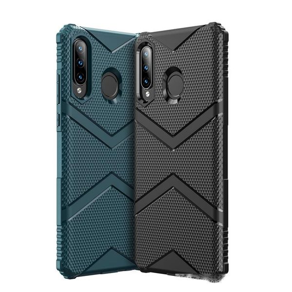 

anti-knock army shockproof case for huawei p30 lite luxury soft tpu silicone drop resistance phone back cover