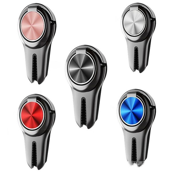

cell phone ring holder finger kickstand 360Â° rotation stand metal hand grip magnetic car air vent car mount for iphone 11 pro max