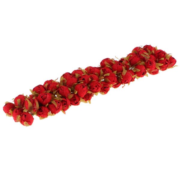 

60pcs silk flowers artificial camellia flowers bunch bridal bouquet wedding home garden party floral decoration