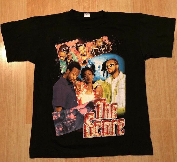 

vtg bootleg the fugees t-shirt hip hop size s-3xl style vintage tees short sleeve funny tee printed pure cotton men's