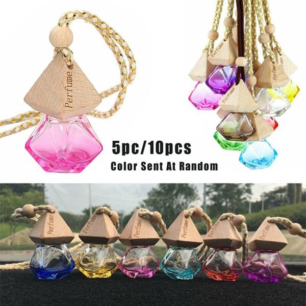 

5/10pcs empty diffuser car perfume air freshener hanging ornament gadget bottles universal accessories for car office bathroom