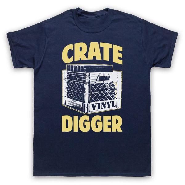 

2019 hip hop novelty men's brand crate digger vinyl junkie dj record lover slogan retro mens womens kids t-shirttee shirt